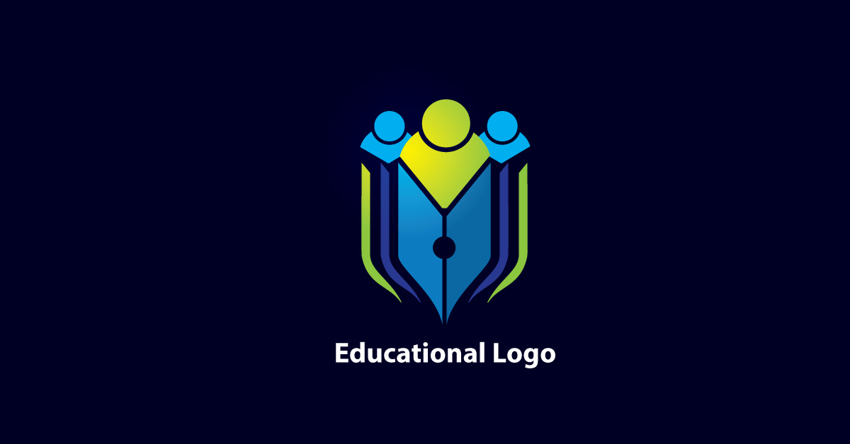 Logo available, Logo Design is best for education purposes with blue-green color combination.We offer online Logo maker service and website design, development, and graphics design solution and also work on motion graphics at best price in Lahore, you can find best logo design and website layout for good reason in Lahore.