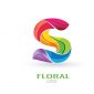 Letter S Floral Logo Design