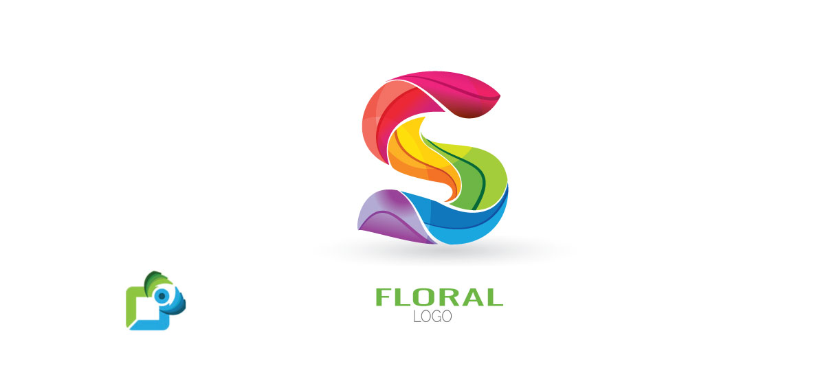 Letter S Floral Logo Design