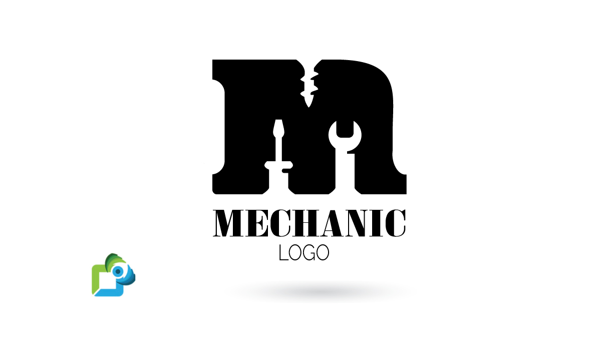 Negative Space Mechanic Logo
